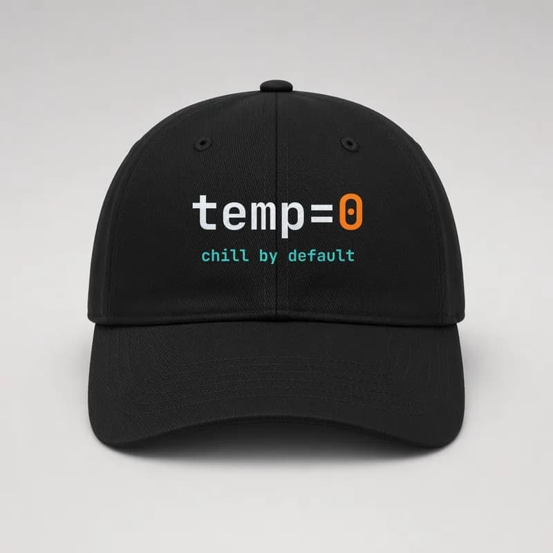 Black dad hat embroidered with temp=0