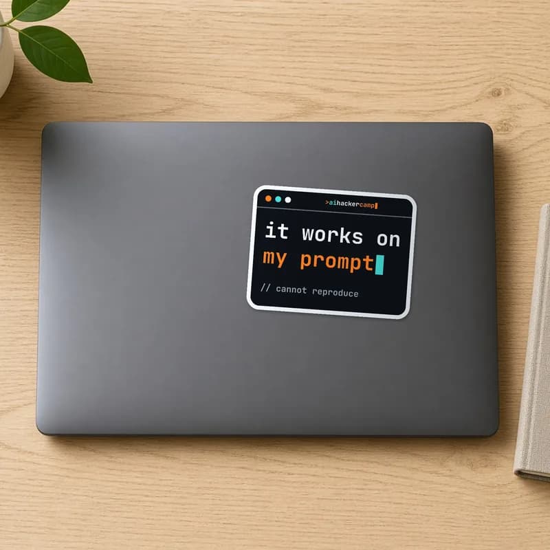 It works on my prompt sticker on a laptop